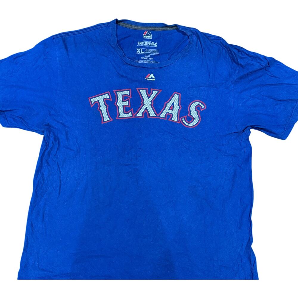 Vintage Tees - Majestic MLB Texas Rangers Adrian Beltre Graphic Tee*SZ‎ XL